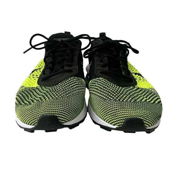 Women's Nike Air Max Flyknit Racer Casual Volt/White/Sequoia/Black DM9073 700 - Picture 2 of 8